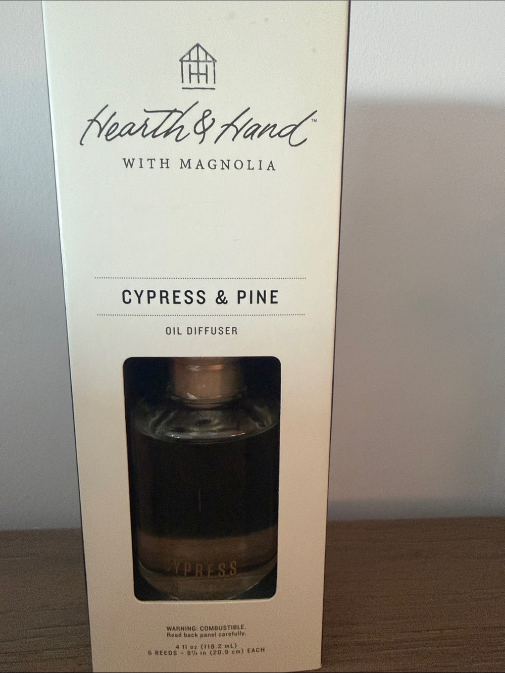 NWT Hearth & Hand with Magnolia Cypress & Pine Oil Diffuser